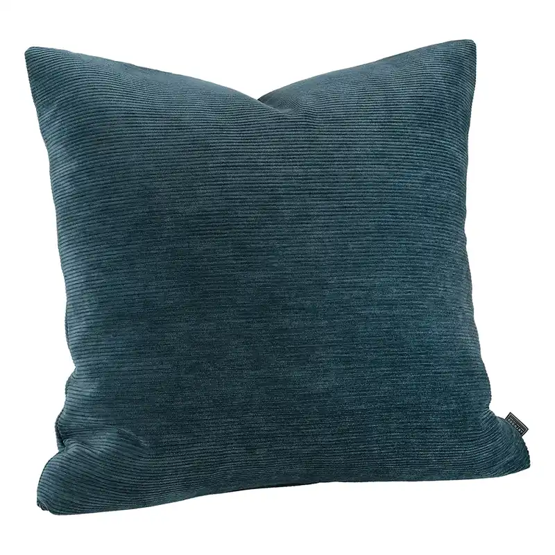 Billig Soft Cord cyan kuddfodral 60x40 cm